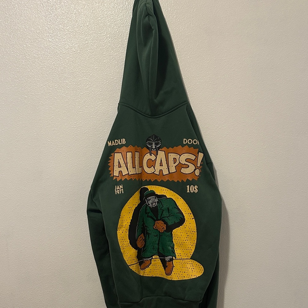 Green graphic hoodie